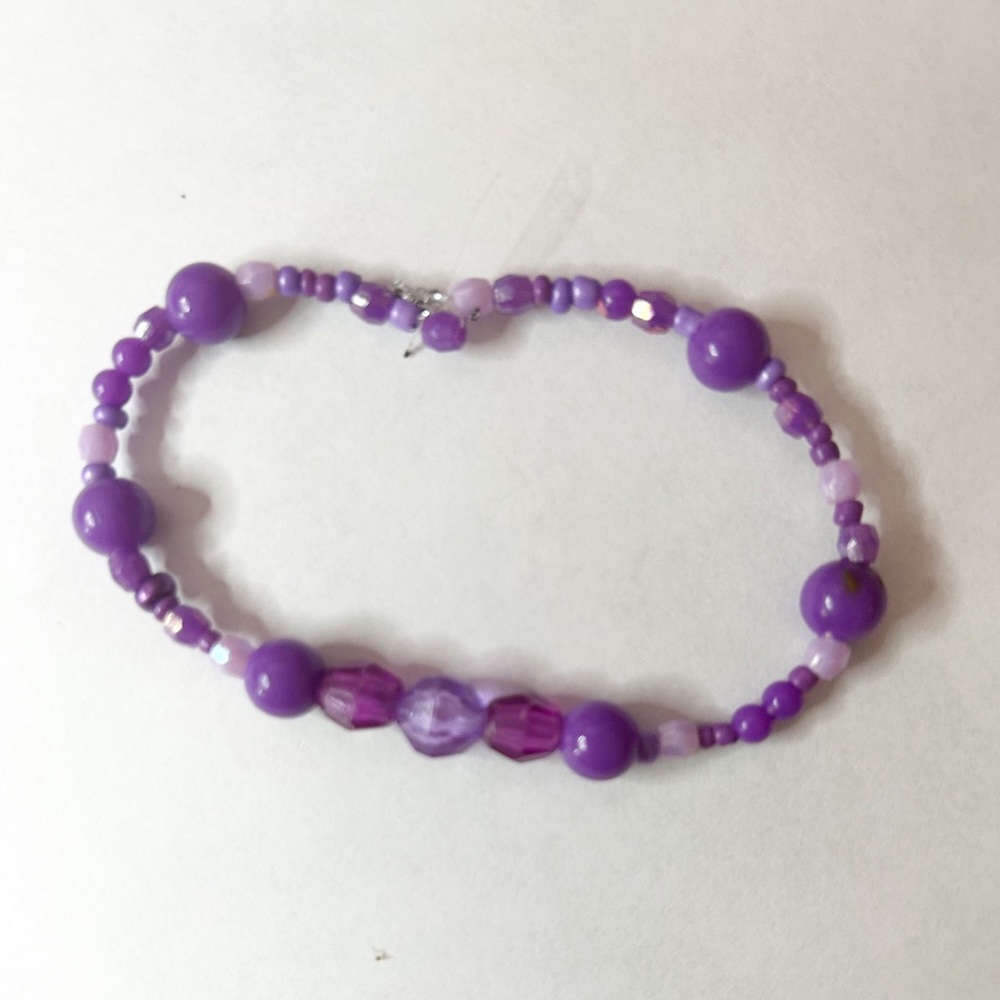Purple DIY beaded Cute Stylish Braclet